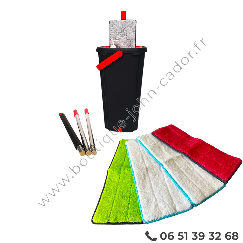 Balai Serpillère Microfibre 146cm - Nettoyage Sec Et Humide Sols Carrelage/bois | JEHONN
